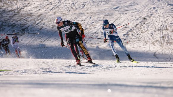 Geiger pips Oftebro to win riveting Gundersen in Ramsau