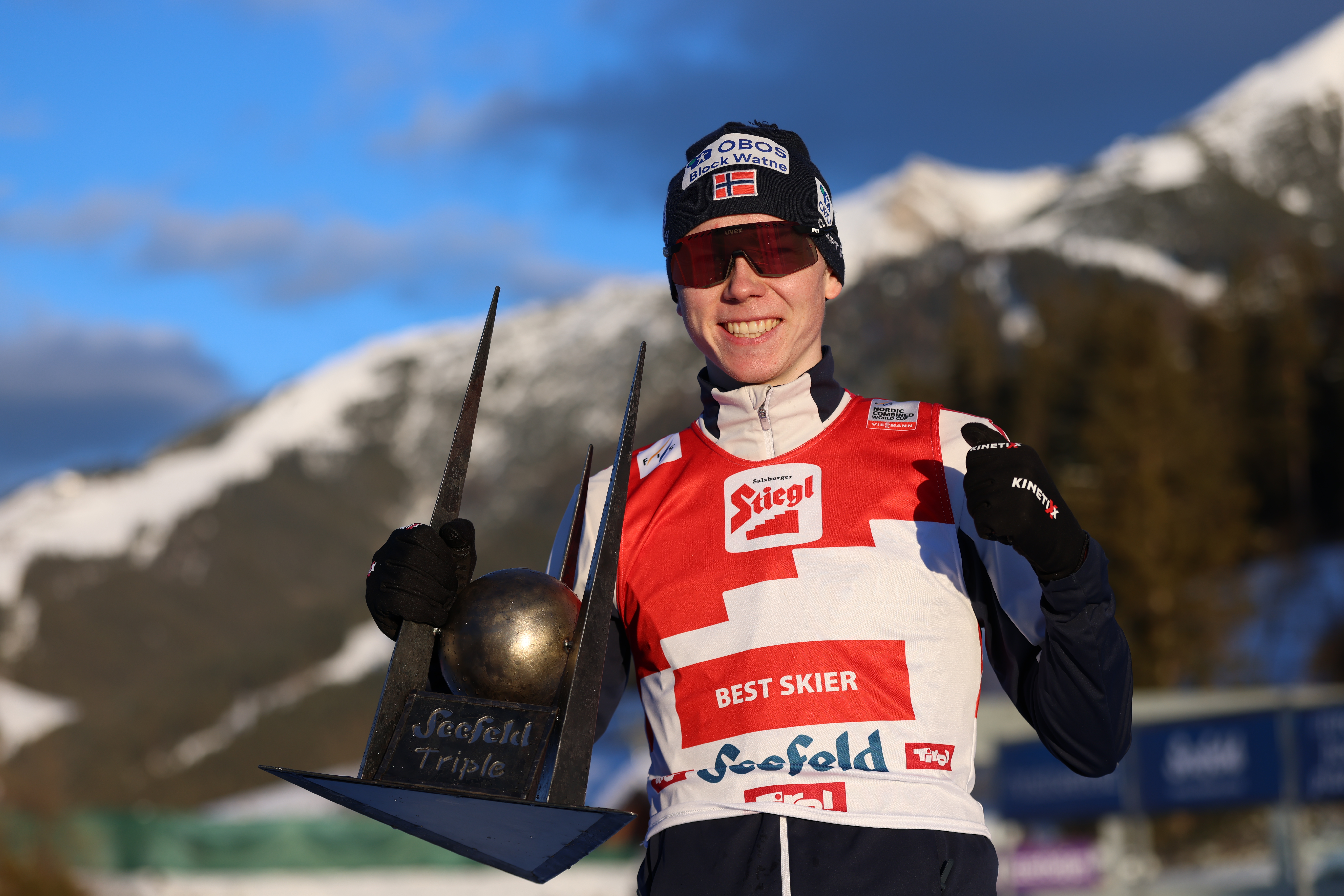 Jens Luraas Oftebro wins Gundersen to clinch the Triple