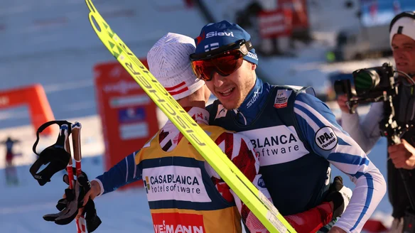 Herola out-sprints Lamparter to win Ski Flying debut in Kulm 
