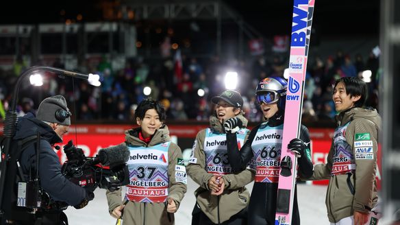 Kobayashi ends Prevc’s winning streak with Engelberg victory