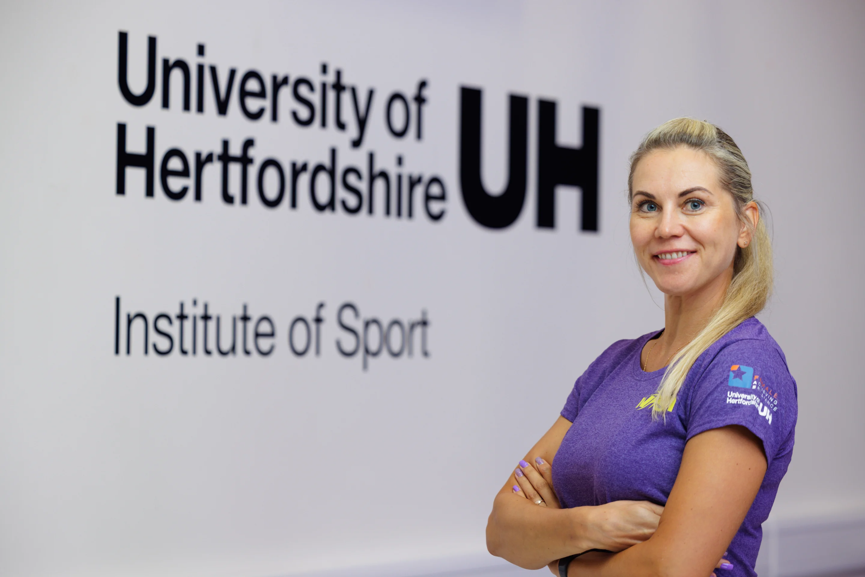Kristīne Cera during the 2026 WISH residential week at the University of Hertfordshire in the UK.