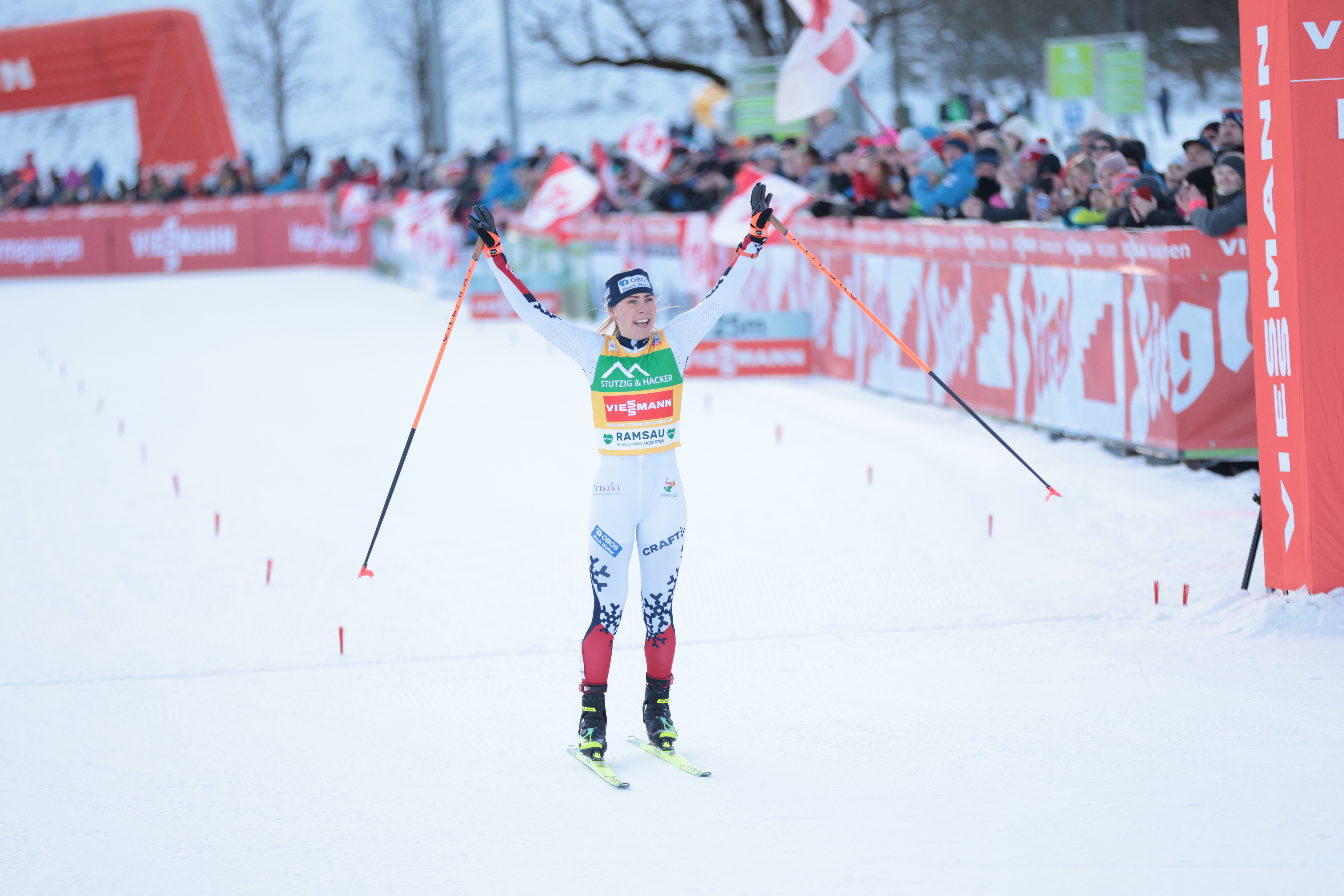 Hagen doubles up in Ramsau with dominant Gundersen win