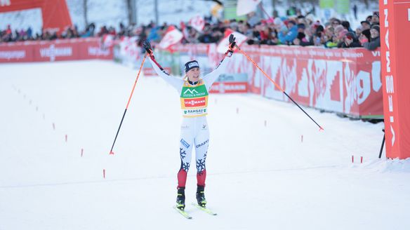 Hagen doubles up in Ramsau with dominant Gundersen win