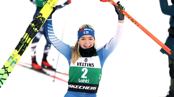 Korhonen pips Hagen to claim maiden World Cup victory