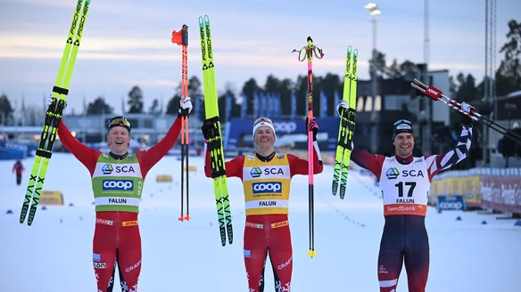Party-powered Klaebo unstoppable in Falun Sprint
