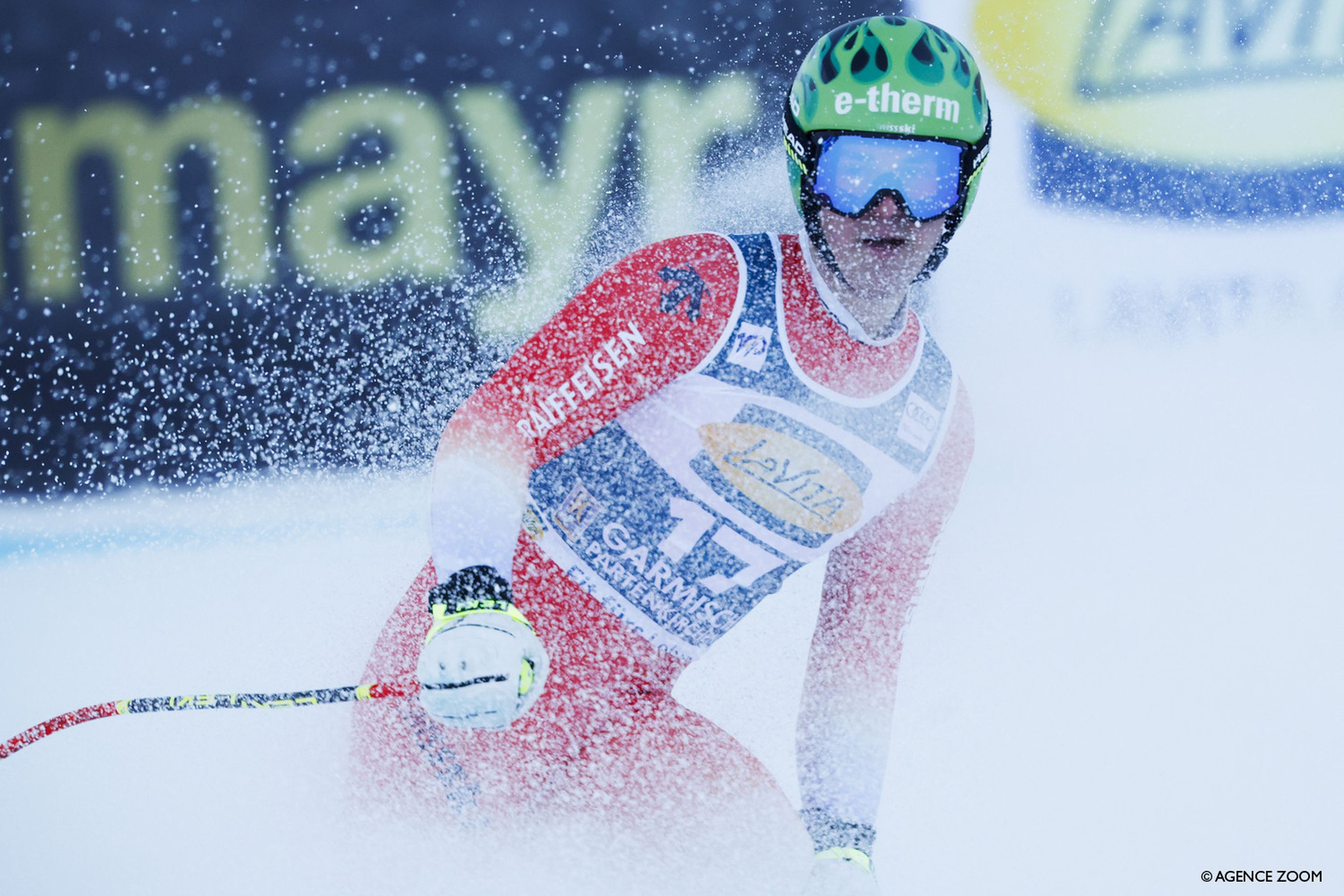 Franjo Von Allmen (SUI) finished third in just his 12th World Cup race (Agence Zoom)