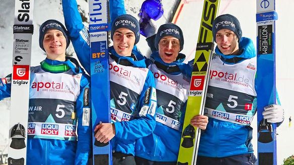 Slovenian Ski Flying experts strike in Vikersund