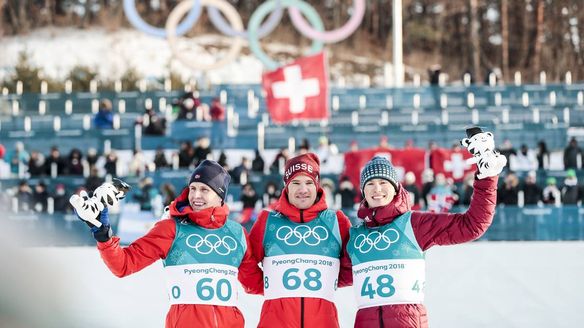 Dario Cologna (SUI) three-peats Olympic gold in 15 km