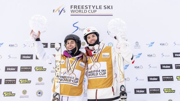 Laffont and Kingsbury repeats as moguls season wraps up in Almaty