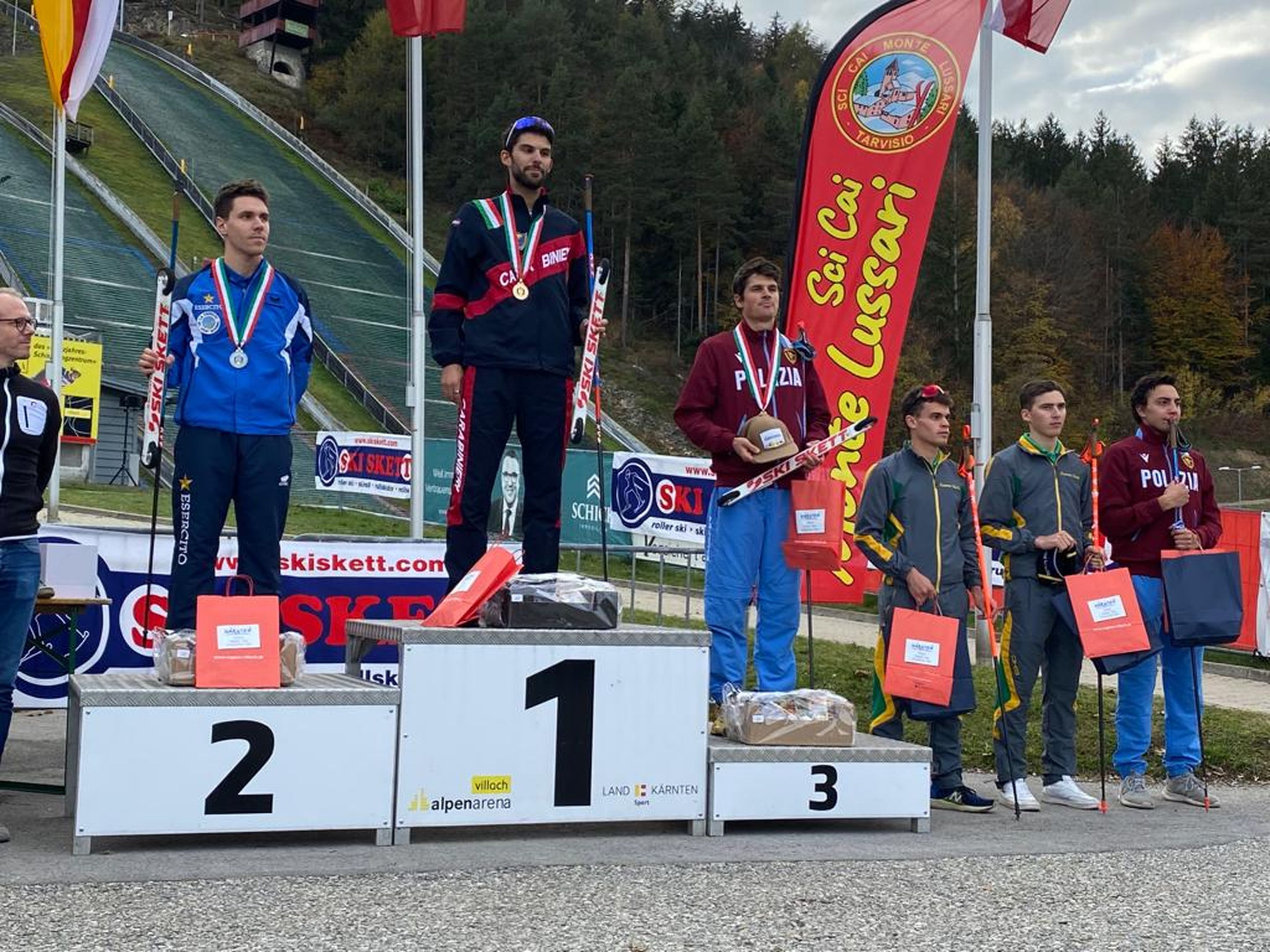 Domenico Mariotti, Raffaele Buzzi and Samuel Costa (c) Italian Ski Federation