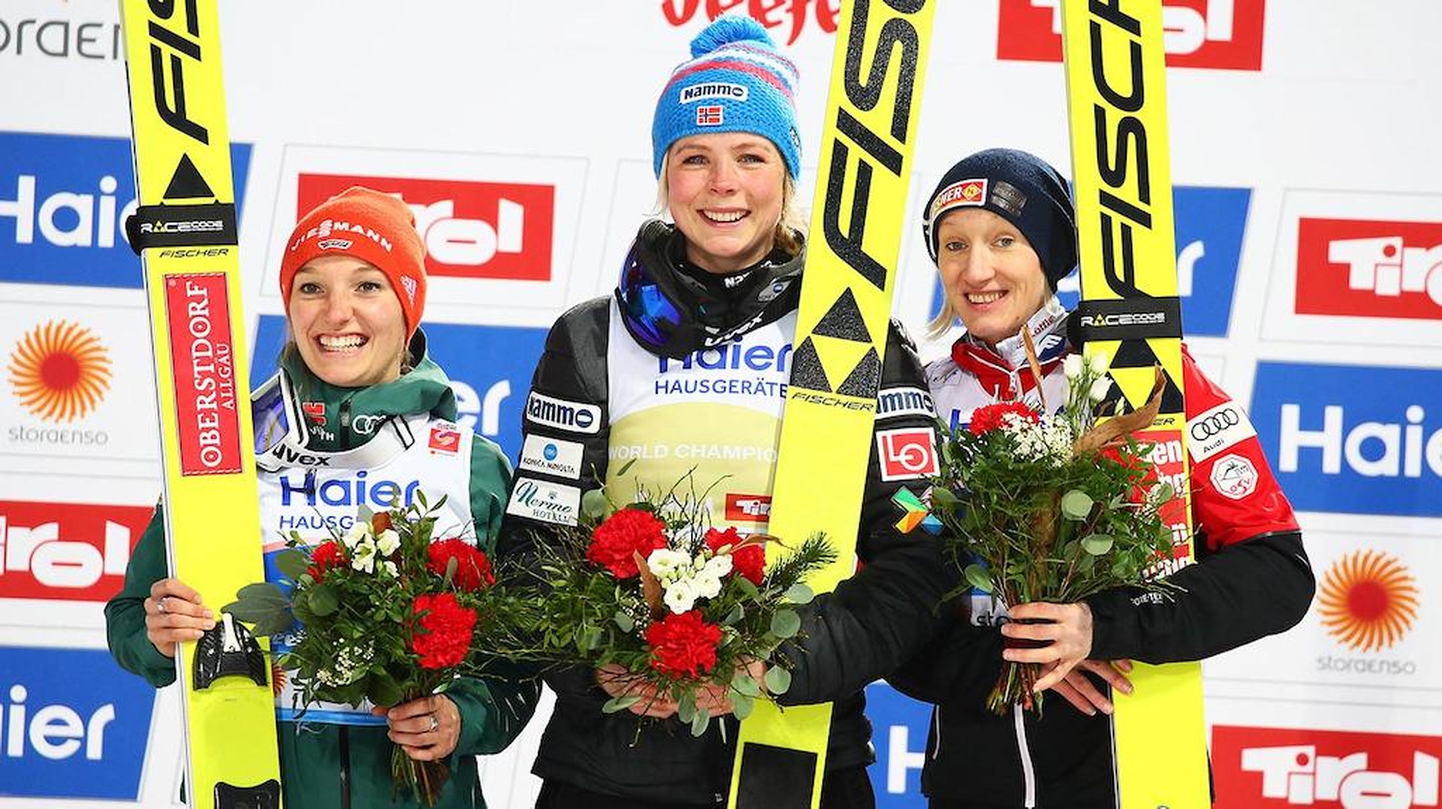Katharina Althaus, Maren Lundby, Daniela Iraschko-Stolz