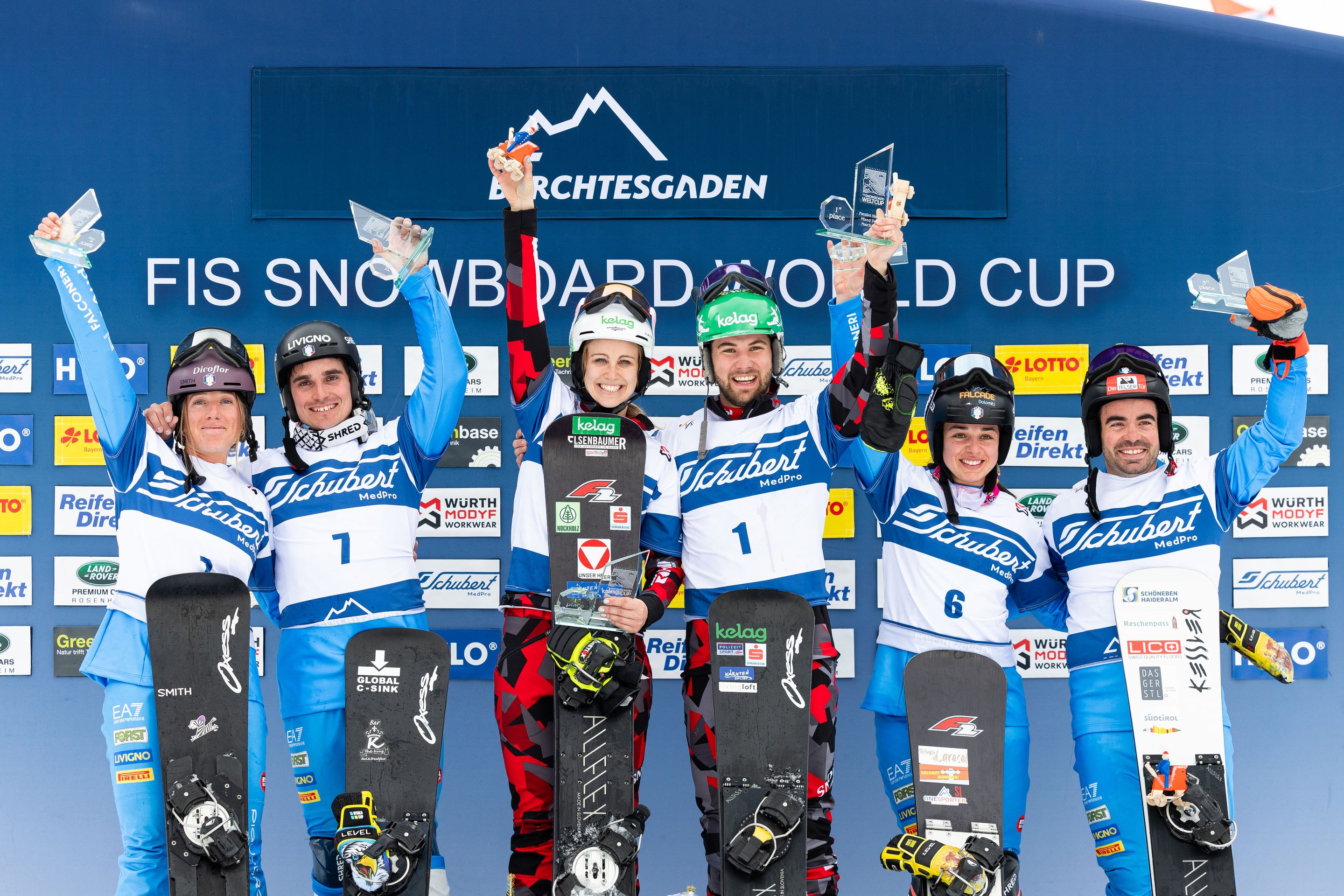 Berchtesgaden 2022/23 podium © Miha Matavz/FIS