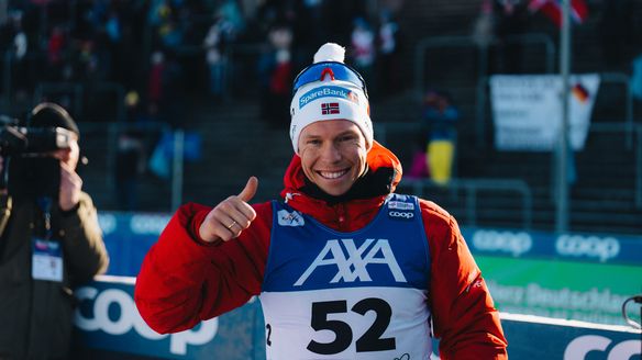 Weeks of ‘training like crazy’ pay off as Nyenget wins in Oberhof