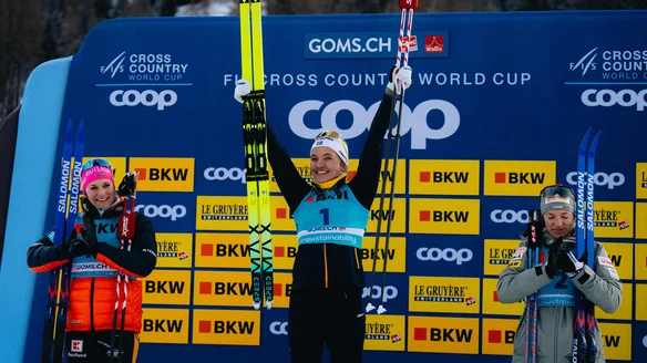 Svahn lifts 'rollercoaster year' back to the top with Goms Sprint win