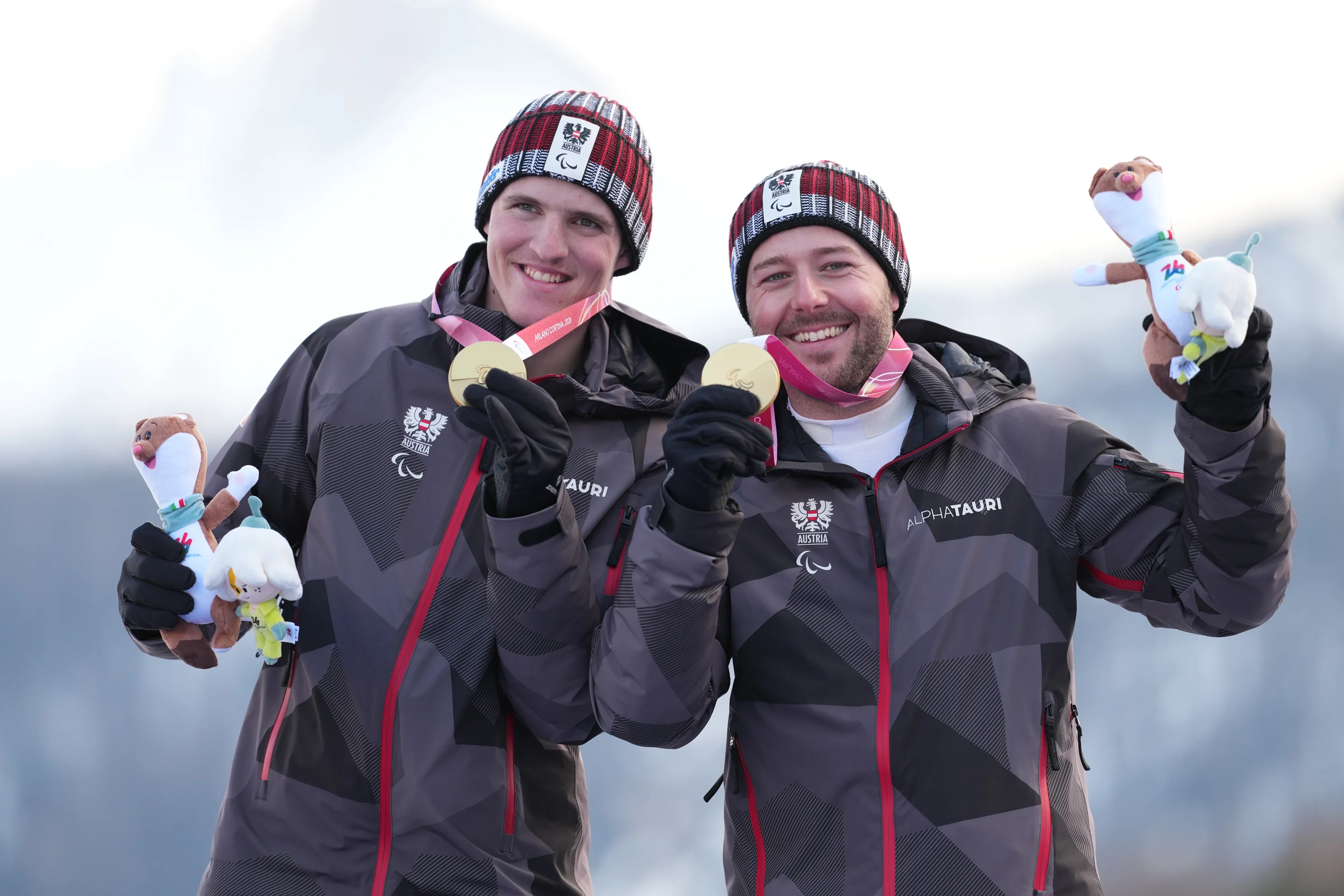 Johannes Aigner (AUT) and guide Nico Haberl at Milano Cortina 2026