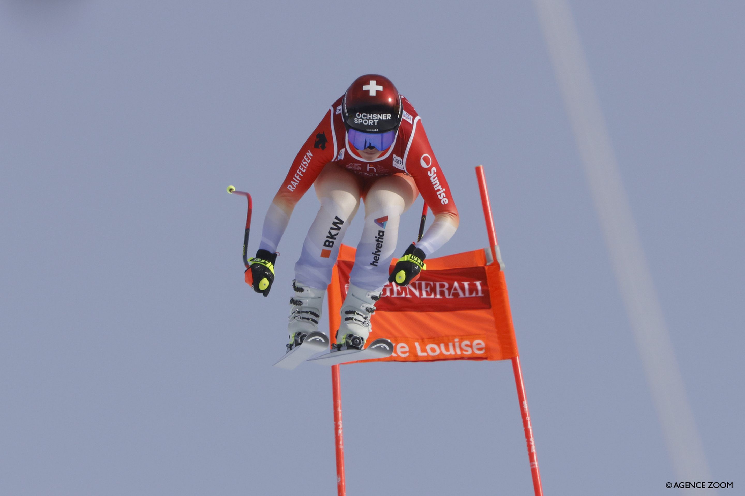 Corinne Suter (SUI) takes second in the first women's speed race of the season (Agence Zoom)