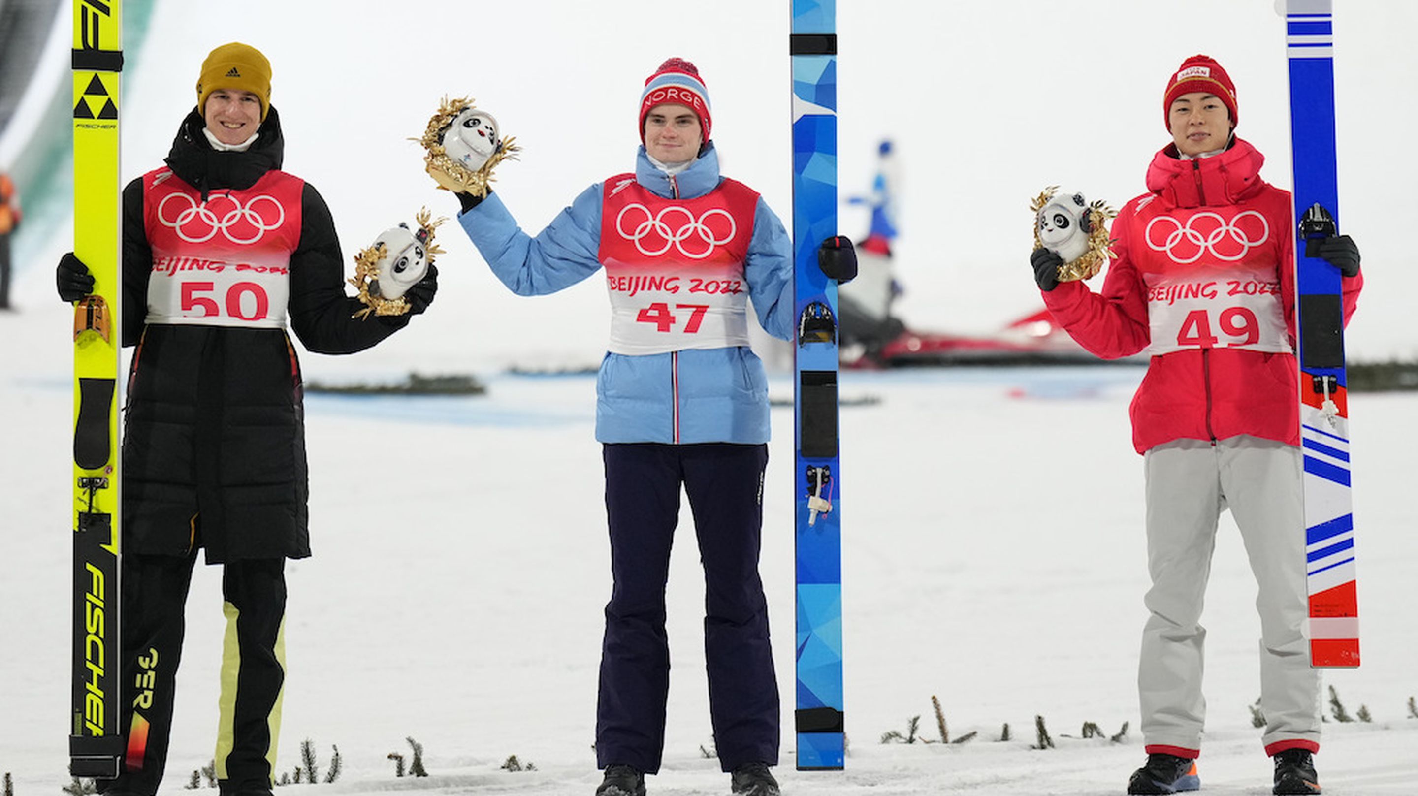 Karl Geiger, Marius Lindvik, Ryoyu Kobayashi