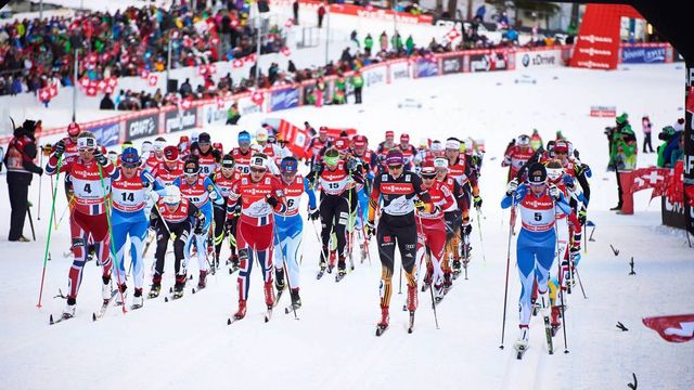 FIS world cup cross-country, tour de ski, mass women, Lenzerheide (SUI)