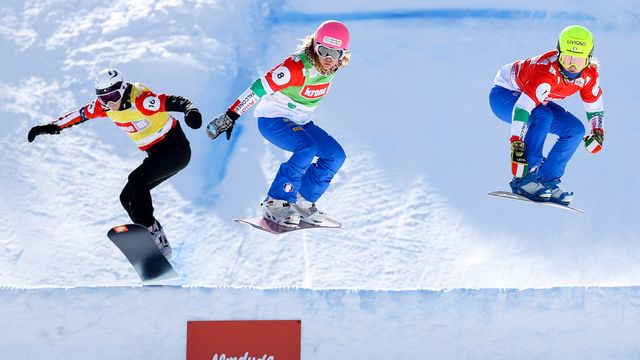 Meghan Tierney (USA), Rafaella Bruto (ITA), and Michela Moioli (ITA) in action at Reiteralm © GEPA/Christian Walgram
