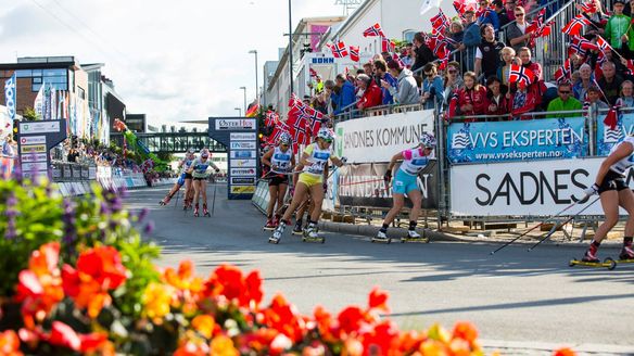 Rollerski action with international stars at Blink Festival 2017