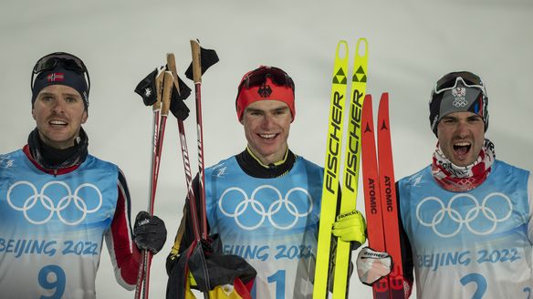 Geiger wins Olympic normal hill gold