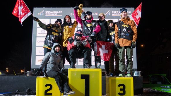 Swiss party dominates the big air finals in Quebec City