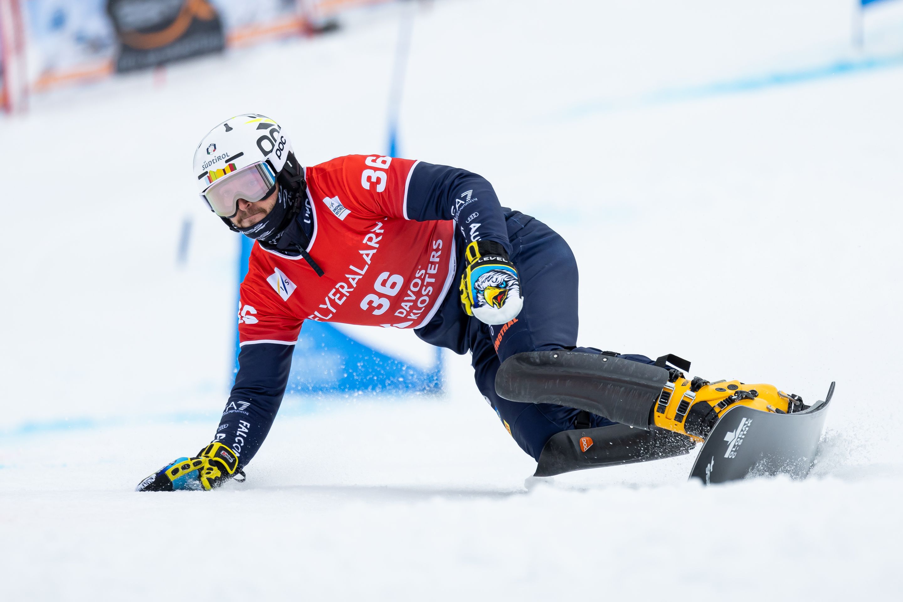 Daniele Bagozza in action in Davos © Miha Matavz/FIS