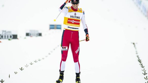 Jarl Magnus Riiber claims maiden Val di Fiemme victory