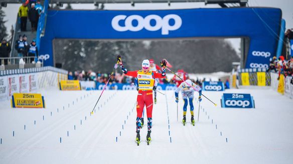 Klaebo back on top with comfortable 20km win: 'My shape is getting better and better'