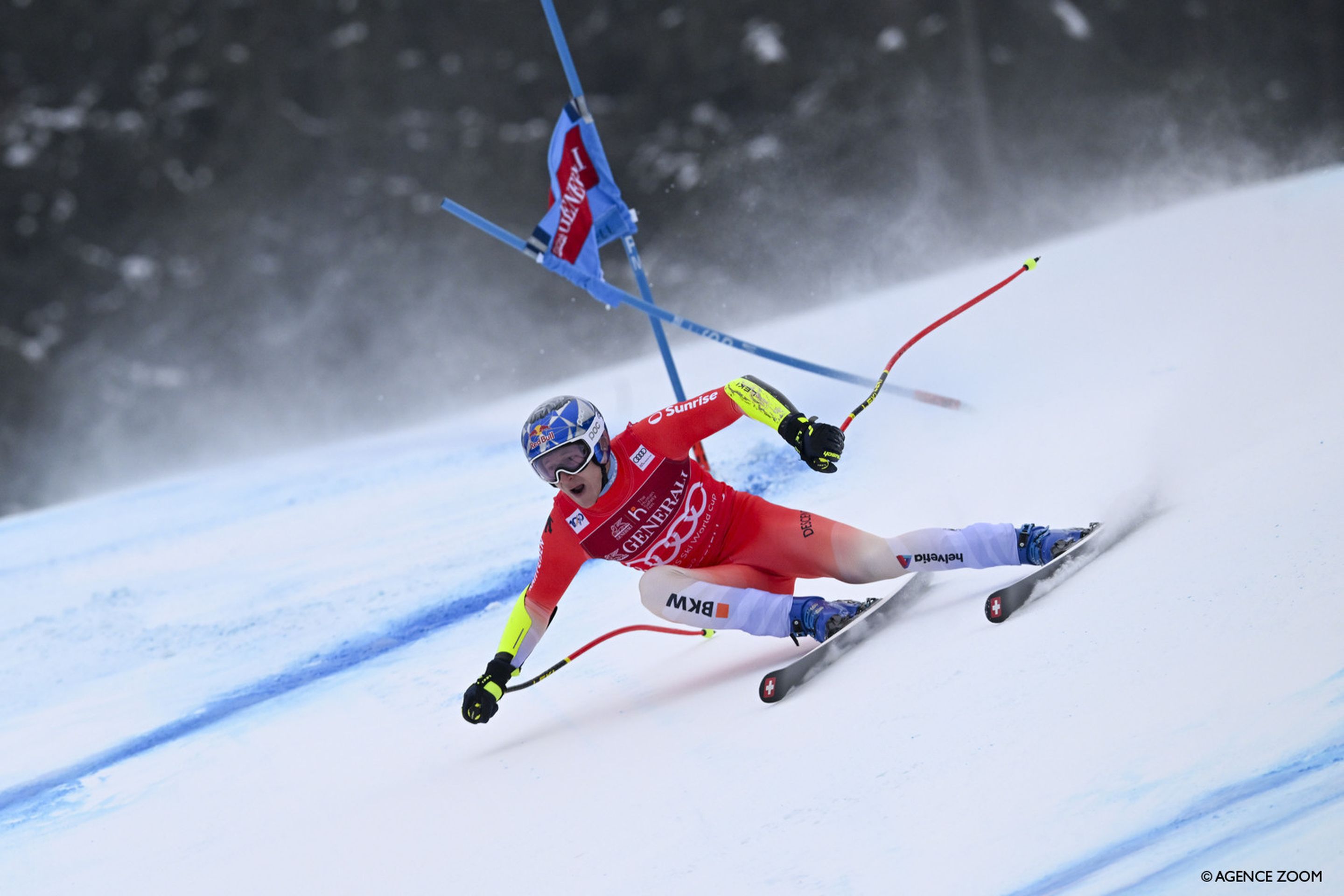Odermatt finished joint third, his best result at Kvitfjell (Agence Zoom)