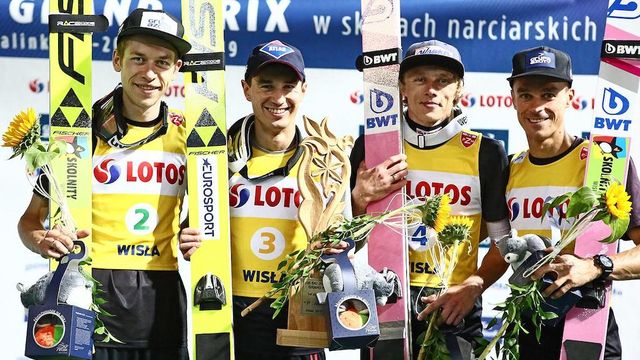 Aleksander Zniszczol, Kamil Stoch, Dawid Kubacki, Piotr Zyla