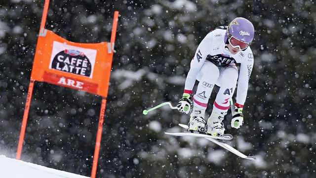 ARE, SWEDEN - MARCH 14: Anna Veith of Austria competes during the Audi FIS Alpine Ski World Cup Finals Men's and Women's Downhill on March 14, 2018 in Are, Sweden. (Photo by Alexis Boichard/Agence Zoom)