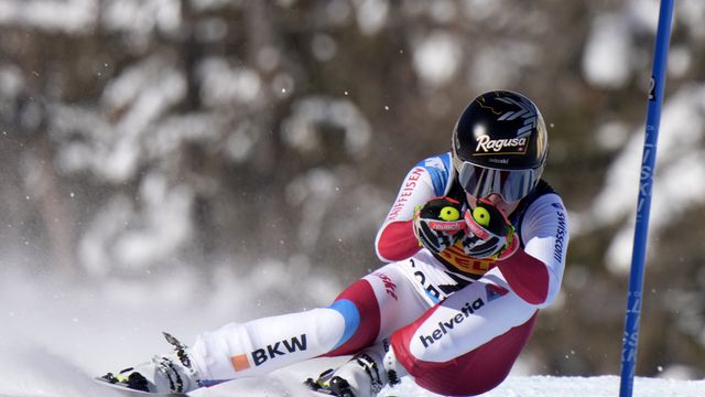 CORTINA D'AMPEZZO, ITALY - FEBRUARY 11 : Lara Gut-behrami of Switzerland in action during the FIS Alpine Ski World Championships Women's Super Giant Slalom on February 11, 2021 in Cortina d'Ampezzo Italy. (Photo by Francis Bompard/Agence Zoom)