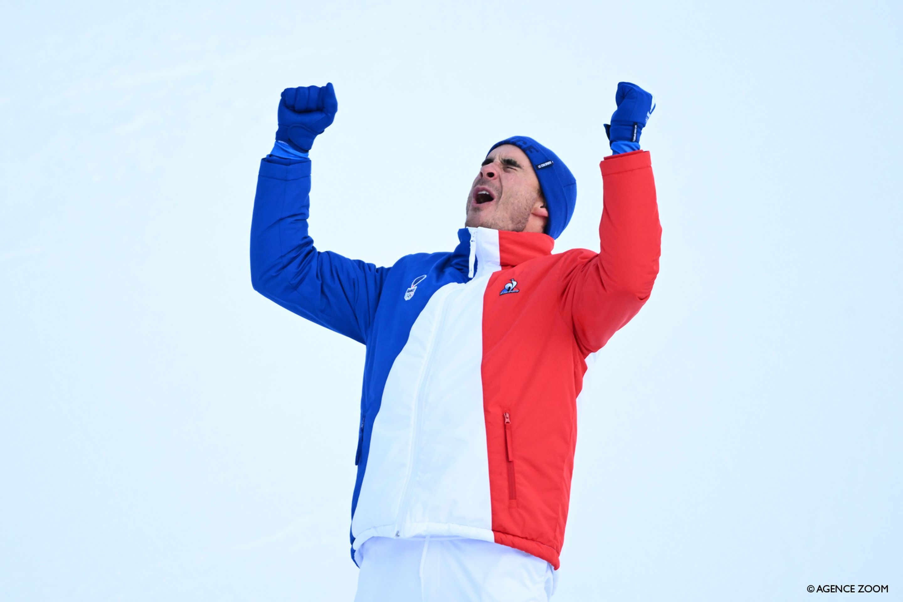 Johan Clarey won Olympic downhill silver aged 41 (Agence Zoom)