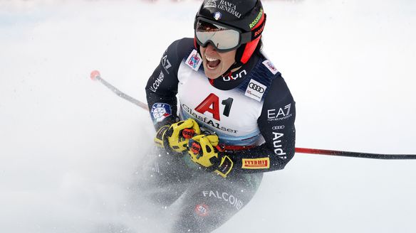 Brignone wins St. Anton super-G to set Italian record