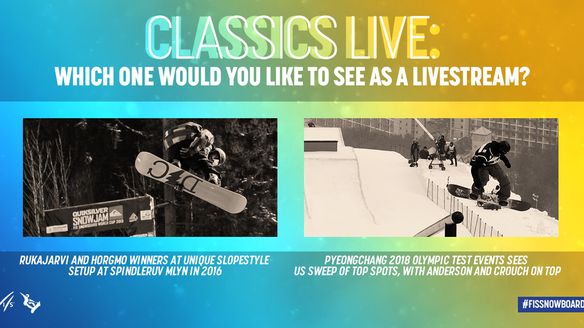 Vote for your favourite slopestyle competition in this week's #ClassicsLive poll