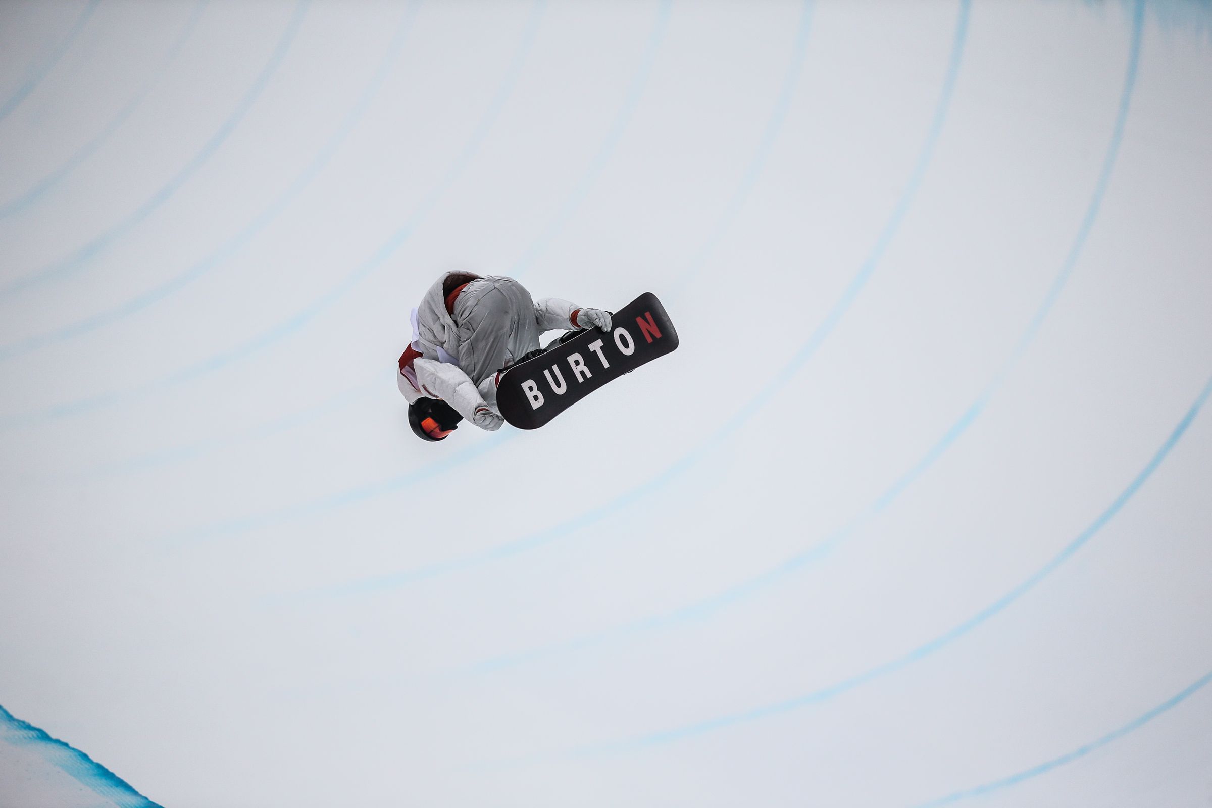PYEONGCHANG-GUN, SOUTH KOREA - FEBRUARY 14: Shaun White of USA takes 1st place during the Snowboarding Men's Halfpipe Finals at Pheonix Snow Park on February 14, 2018 in Pyeongchang-gun, South Korea. (Photo by Laurent Salino/Agence Zoom)