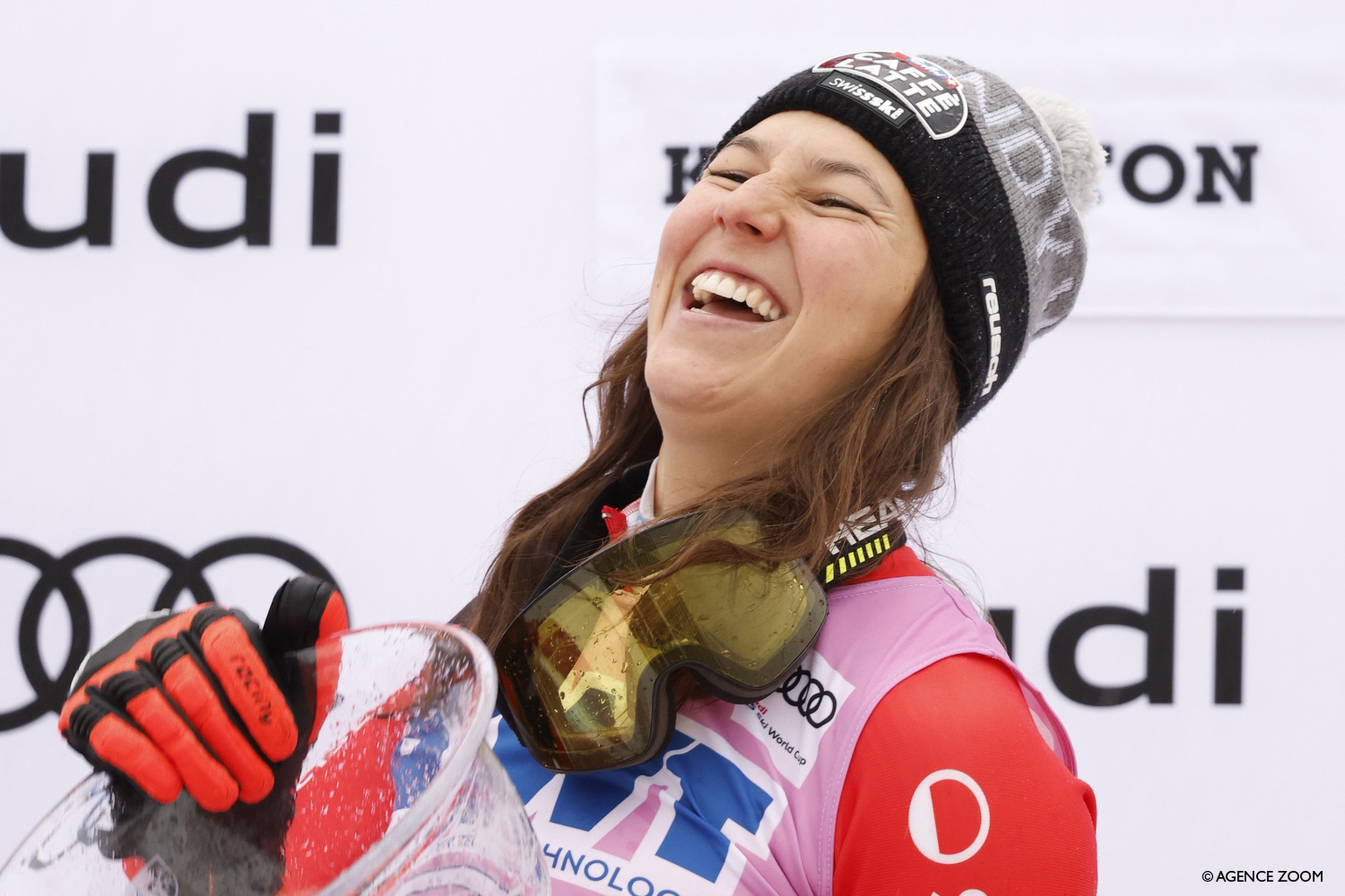 It was Holdener's 31st slalom podium - but her first World Cup win (Agence Zoom)