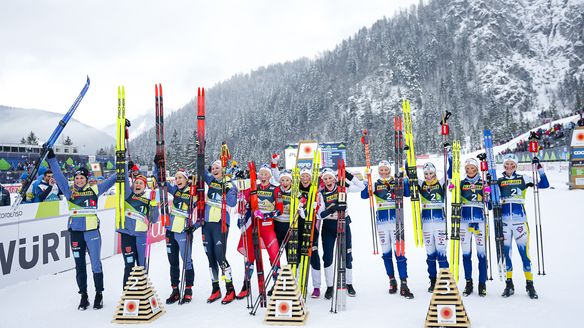 Norway women claim surprise relay gold as fatigued Swedes falter