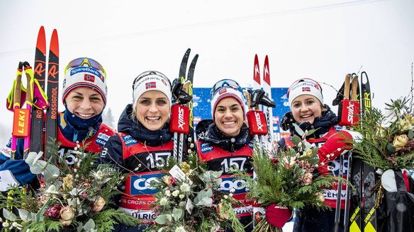 Unbeaten Norwegians at ladies relay