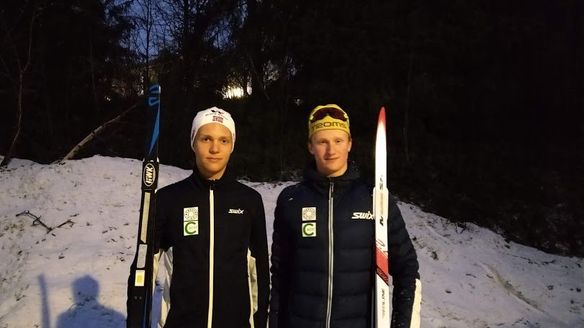 An extraordinary training session for two Norwegian teenagers