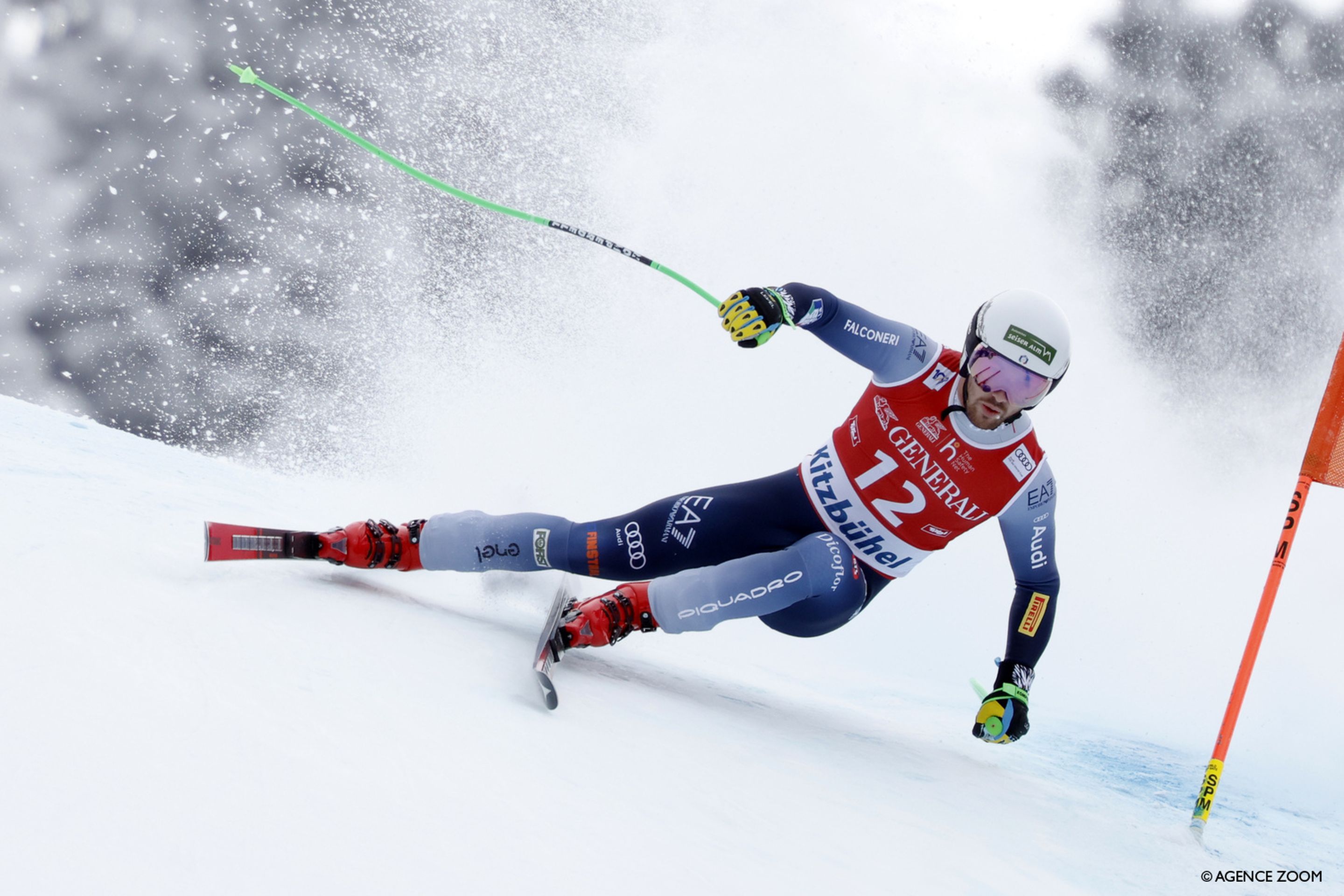 Schieder was second in Kitzbuehel for a second consecutive season (Agence Zoom)