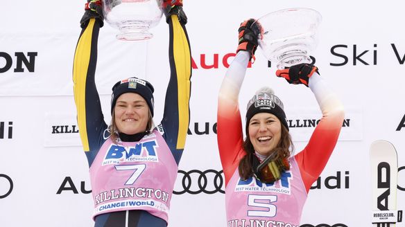 Holdener and Swenn Larsson record remarkable joint debut wins in Killington