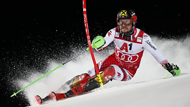 SCHLADMING, AUSTRIA - JANUARY 29: Marcel Hirscher of Austria in action during the Audi FIS Alpine Ski World Cup Men's Slalom on January 29, 2019 in Schladming Austria. (Photo by Christophe Pallot/Agence Zoom)