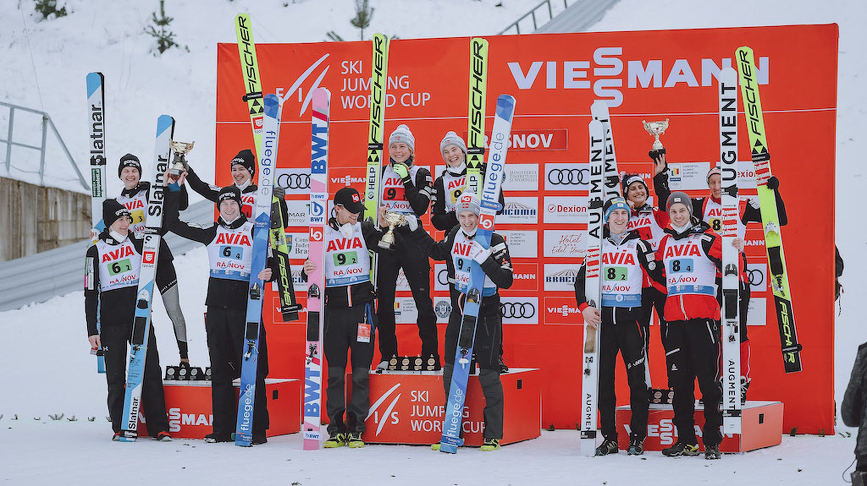 2. Platz Slowenien, Sieger Norwegen, 3. Platz Österreich