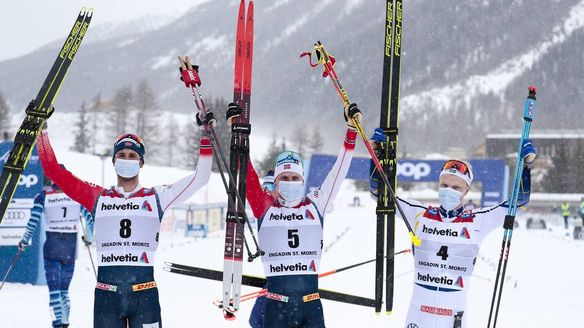 Krüger, Holund, Burman secure last World Cup podium of the season