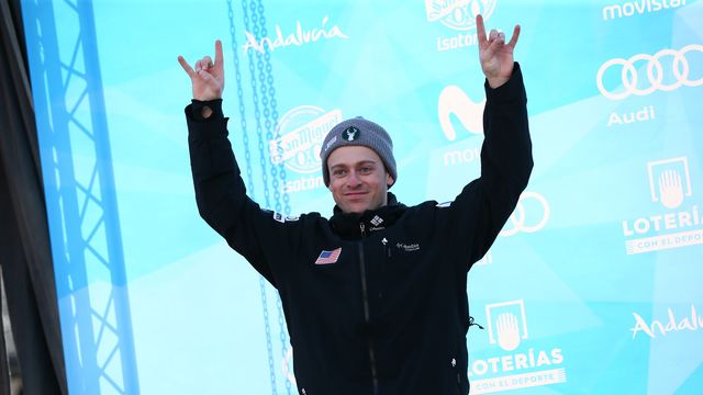 Bradley Wilson after claiming silver at 2017 World Championships in Sierra Nevada (SPA) © Laurent Salino / Agence Zoom