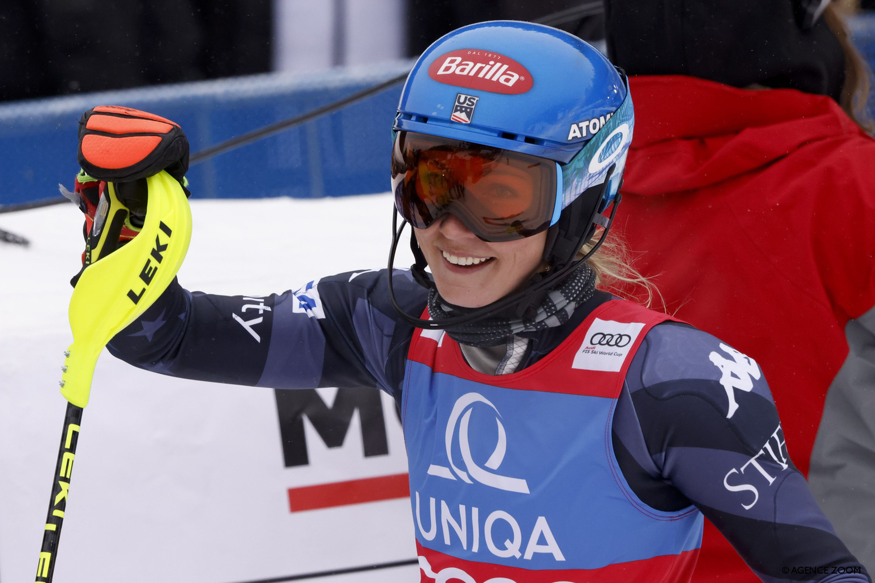 Mikaela Shiffrin comes up just short of tying the record for most World Cup wins (Agence Zoom).
