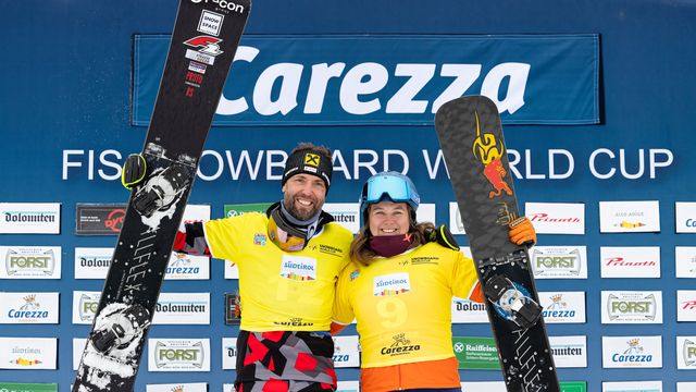 Andreas Prommegger and Michelle Dekker Carezza 2022 © Miha Matavz/FIS
