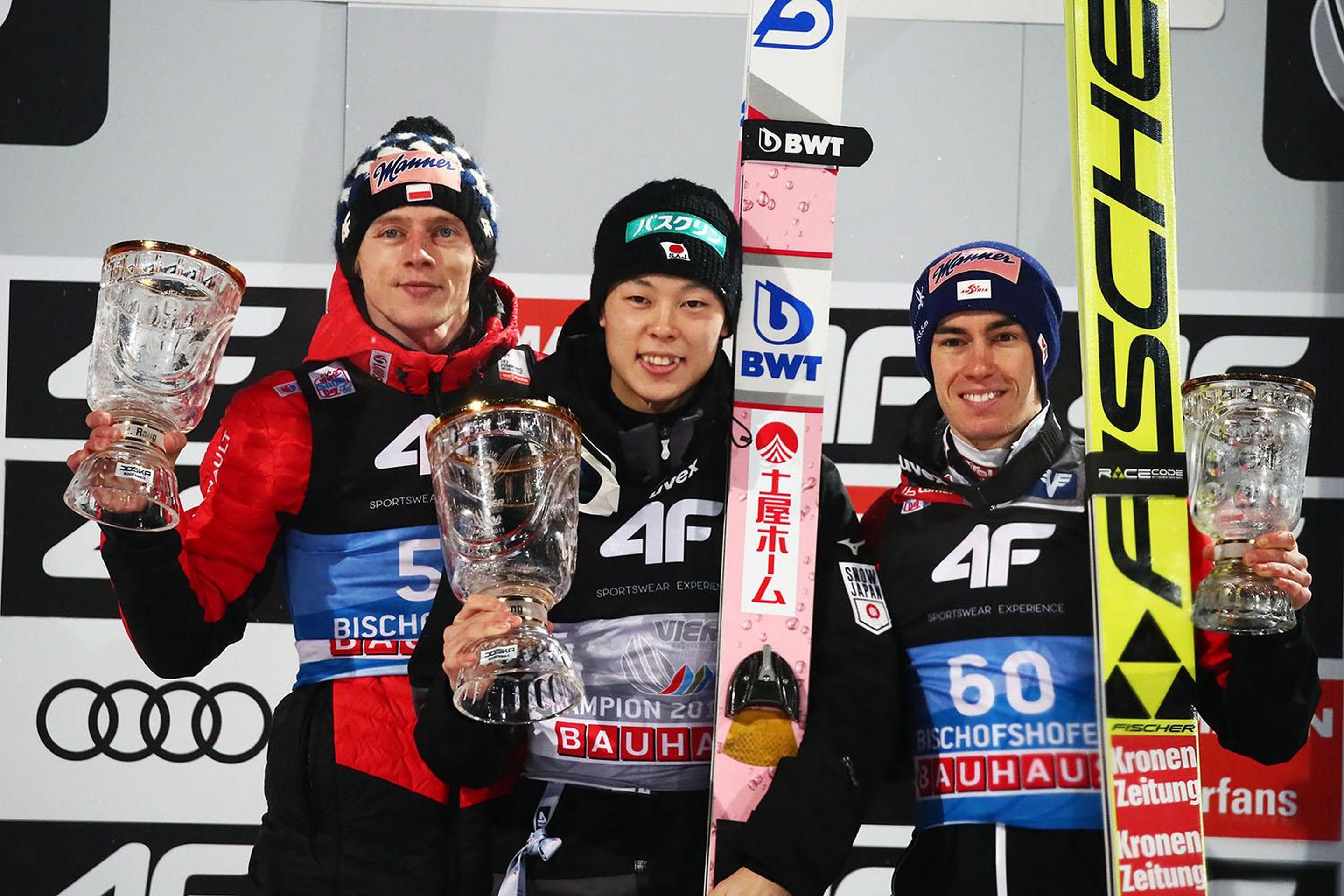 Dawid Kubacki, Ryoyu Kobayashi, Stefan Kraft